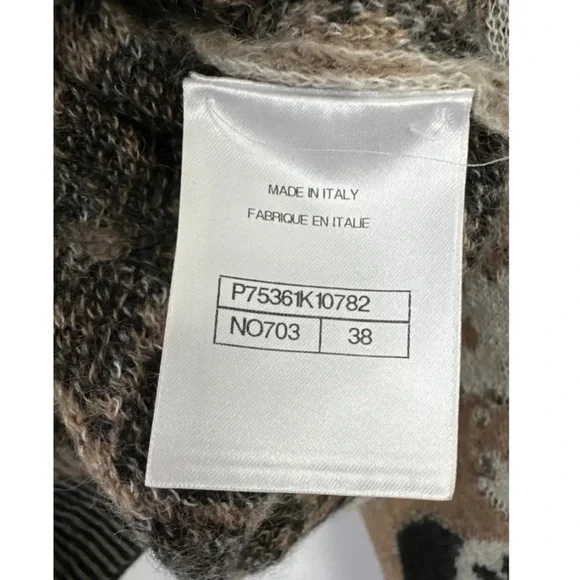 NWT CHANEL 23/A METIERS D'ART CC LEOPARD PRINT JUMPER SIZE FR 38 (UK 10) - Picture 12 of 15
